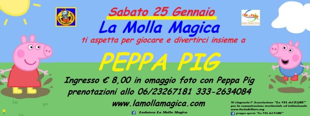 Peppa Pig volantino con Via del Fare (25 gen 2013)