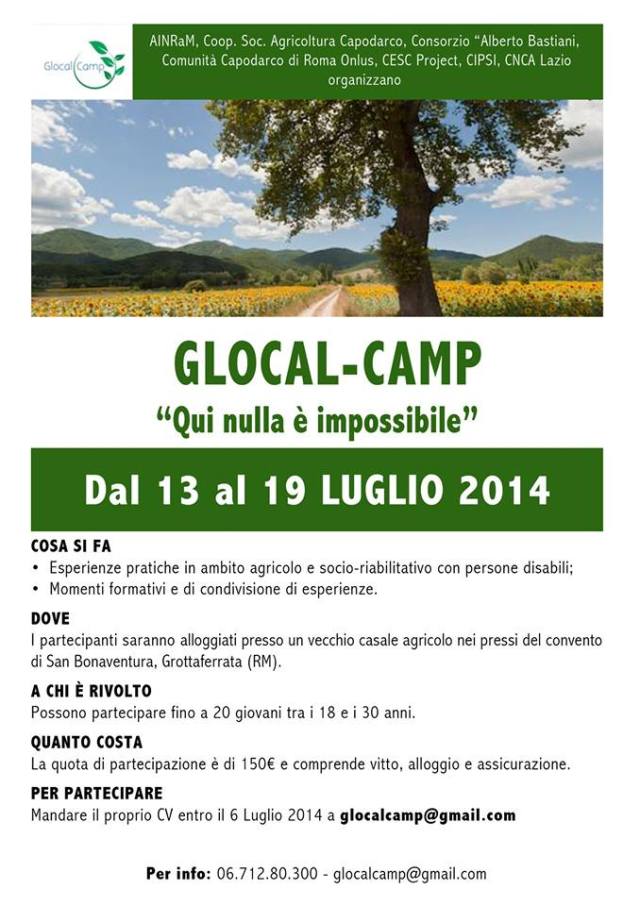 locandina glocal camp